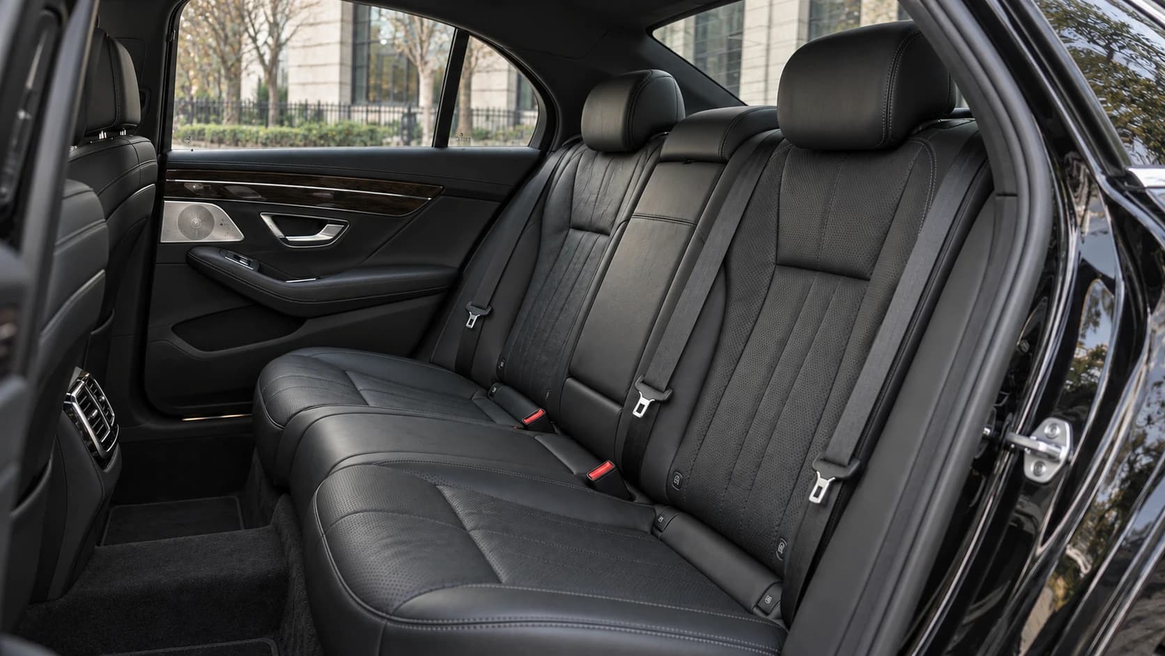 Mercedes-Benz S-Class passenger cabin in natural light